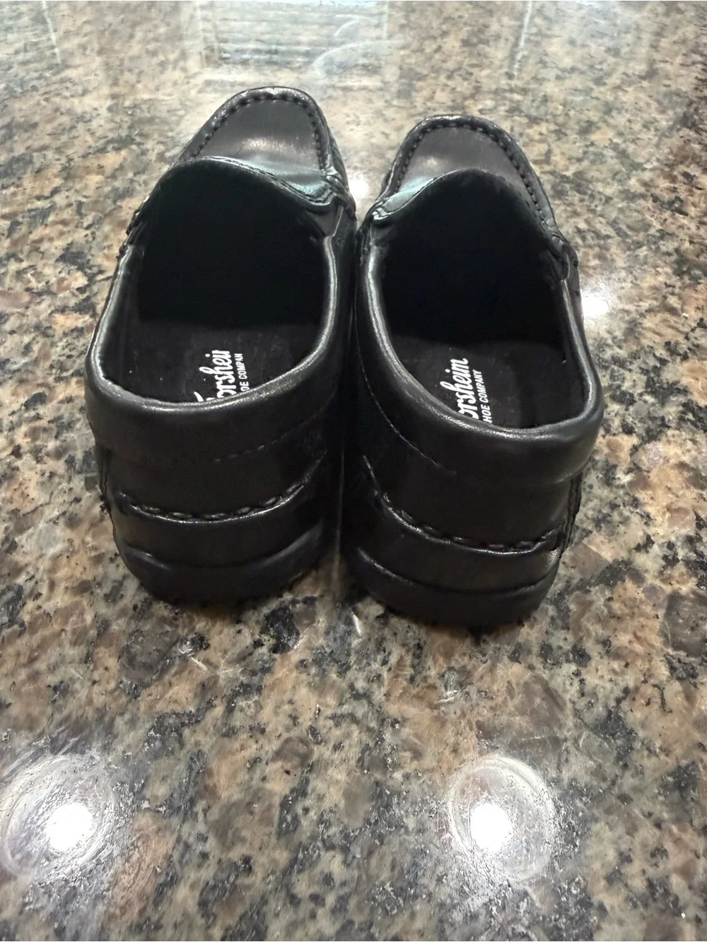 Florsheim Kids Black Leather Slip-On Loafers